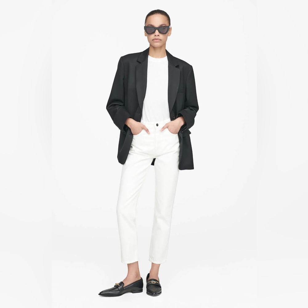 NWT ANINE BING Sonya Jean - Off White